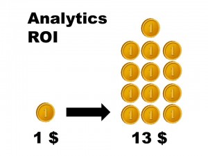 1 dollaro investito in Analytics genera 13 dollari di ritorno